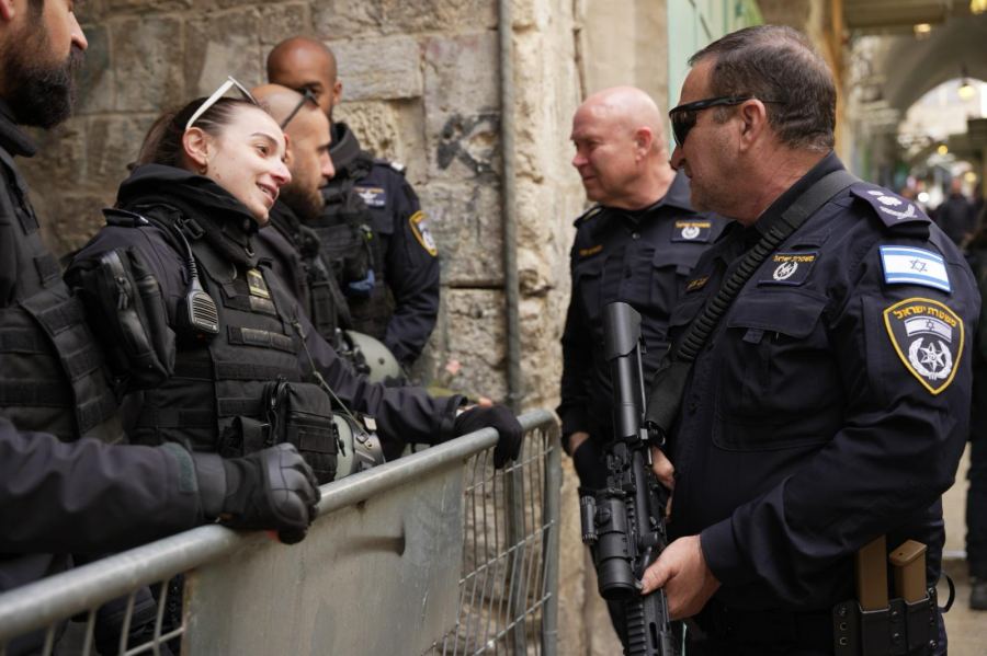 استعدادات ونشاط شرطة إسرائيل خلال الجمعة الثانية من شهر رمضان في أورشليم القدس